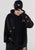 Sudadera de algodón con capucha oriental unisex con bordado floral