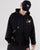 Sudadera de algodón con capucha oriental unisex con bordado floral