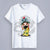 Rundhals-Kurzarm-T-Shirt mit Peking-Oper-Thema