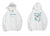 Crane Embroidery Unisex Oriental Hoodie Cotton Sweatshirt