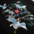 Crane Embroidery Unisex Oriental Hoodie Cotton Sweatshirt