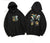 Crane & Deer Embroidery Unisex Oriental Hoodie Cotton Sweatshirt