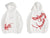Phoenix Embroidery Unisex Oriental Hoodie Sudadera de algodón