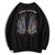 Ailes d'ange broderie unisexe oriental sweat à capuche en coton