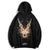 Dragon Totem Embroidery Unisex Oriental Hoodie Sudadera de algodón