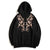 Prune Tree Embroidery Unisex Oriental Hoodie Cotton Sweatshirt
