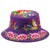 Chapeau de seau oriental traditionnel unisexe de broderie florale Chapeau de plage