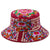 Chapeau de seau oriental traditionnel unisexe de broderie florale Chapeau de plage