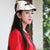 Retro Chinese Style Unisex Oriental Beret Peaked Cap with Strap Button