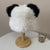 Chinese Panda Head Designed Winter Bucket Hat Warm Fur Wool Outdoor Fisherman Cap
