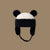 Panda Head Designed Winter Warm Fur Wool Ski Cap with Earflaps