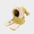 Christmas Hat Winter Warm Fur Hood with Neck Scarf & Gloves