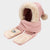 Christmas Hat Winter Warm Fur Hood with Neck Scarf & Gloves