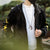Oriental Cranes Embroidery Men's Velvet Hoodie Warm Coat