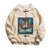 Kraniche Stickerei Dicke Camo Fleece Unisex Jacke im chinesischen Stil