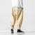 Pantalones harén unisex de estilo chino de vellón de camuflaje grueso