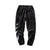Crane Embroidery Thick Velvet Unisex Chinese Style Sport Pants