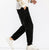 Crane Embroidery Thick Velvet Unisex Chinese Style Sport Pants