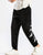 Crane Embroidery Thick Velvet Unisex Chinese Style Sport Pants