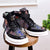 Brocart floral et chaussures de sport en cuir Baskets de style chinois