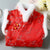 Crane Pattern Brocade Fur Edge Chinese Wadded Waistcoat Vest