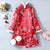 Floral Brocade Fur Collar Chinese Style Bodycon Wind Coat