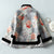 Fancy Cotton Fur Edge Chinese Style Floral Wadded Coat