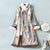 Floral Suede Fur Edge Traditional Cheongsam Wadded Chinese Dress