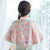 Cheongsam – Bolero-Jacke mit Schalen und Schalen aus floraler Spitze und Quasten