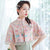 Cheongsam Matched Floral Lace Shawl Cloak Bolero Jacket with Tassels