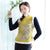 Fur Edge Floral Embroidery Thick Chinese Style Waistcoat Vest