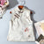 Mandarin Collar Floral Embroidery Brocade Chinese Style Waistcoat Vest