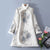 Floral Fancy Cotton Fur Edge Women's Chinese Style Wadded Coat