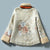 Floral Brocade Fur Collar & Cuff Women's Chinese Style Wadded Coat