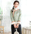 Floral Fancy Cotton Fur Edge Women's Chinese Style Jacket Wadded Coat