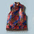 Floral Brocade Chinese Style Waistcoat Vest with Tassels