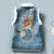 Cashmere Lapel Floral Chinese Style Thick Waistcoat Vest