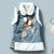 Cashmere Lapel Floral Chinese Style Thick Waistcoat Vest