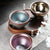 Tasse de thé de Kung Fu de poterie de glaçure colorée chinoise