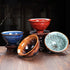 Set da tè Kung Fu in ceramica cinese con smalto colorato 4 tazze da tè