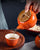 Kürbisform Keramik Kung Fu Teeset Tassen Teekanne Teedose 6 Stück