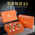 Pumpkin Shape Pottery Kung Fu Tea Set Cups Teapot Tea Canister 6 Pieces