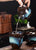 Ensemble de thé Kung Fu Poterie à glaçure colorée Tasses Théière Soupière 13 pièces