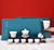 Chinesische Malerei Muster Porzellan Kung Fu Teeservice Tassen Teekanne 13 Stück