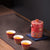 Traditionelle japanische Vergoldung Blumen-Keramik-Teekannen-Tassen & Caddy-Reiseset