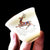 Juego de té de Kungfu chino tradicional de porcelana dorada con patrón de ciervo, juego de viaje