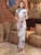 Vestido chino cheongsam tradicional con mangas casquillo para mujeres modernas e intelectuales