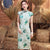 Traditional Cheongsam Tea Length Chinese Dress for Modern & Intellectual Women