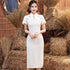 Traditional Cheongsam Floral Lace Dress for Modern & Intellectual Women