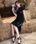 Cap Sleeve Traditional Cheongsam Lace Dress for Modern & Intellectual Women